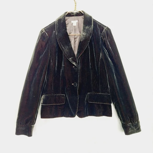 Halogen Jackets Coats Halogen Womens Black Brown Velvet